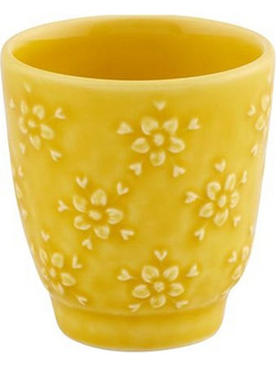 Φλιτζάνι Kαφέ Espresso Flora Kίτρινο Kεραμικό 100ml Bordallo Pinheiro (6x7 cm)