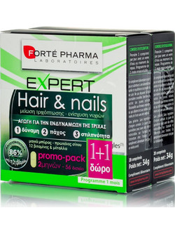 Forte Pharma Σετ Expert Cheveux, 2 x 28tabs (1+1 ΔΩΡΟ)