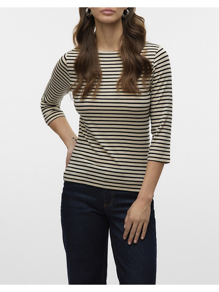 AWARE AWFIONA 3/4 BOATNECK TOP NOOS 10323423-Birch Biege