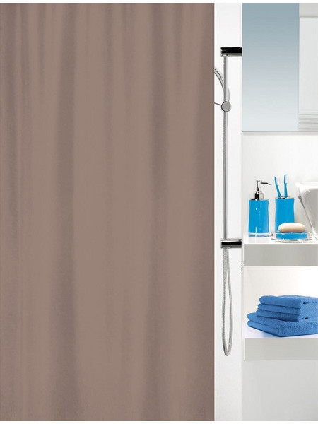 Κουρτίνα Μπάνιου Υφασμάτινη 180x180 cm Ασπρο Ασπρο
