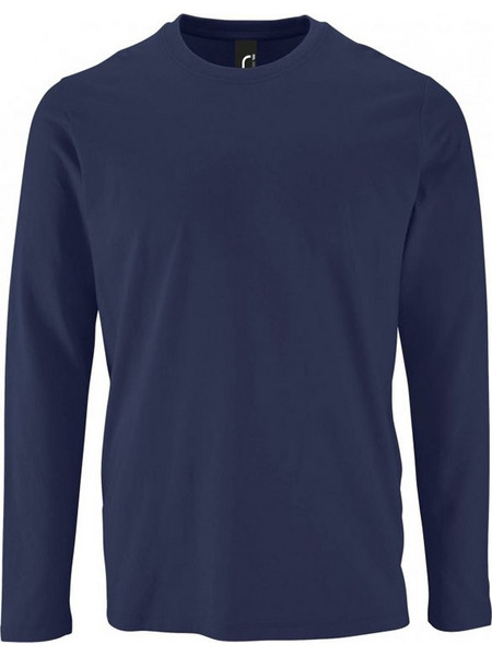 Ανδρικό μακρυμάνικο T-shirt IMPERIAL LSL MEN - 02074 σε χρώμα σκούρο μπλε νούμερο 4XL