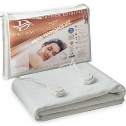 Dream Elegant 910315 Ηλεκτρικό Ημίδιπλο Υπόστρωμα Πλενόμενο Λευκό 120W 155x100cm