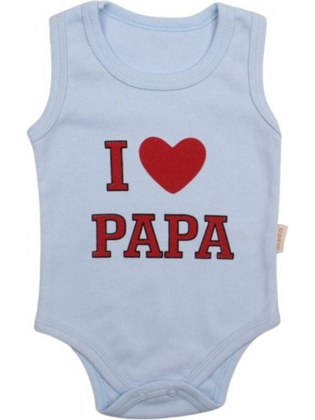 Κορμάκι Βρεφικό Αμάνικο Papa W9020 - ΓΑΛΑΖΙΟ