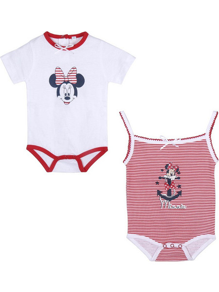 Φορμάκι μωρού Minnie Mouse κόκκινο (2 τεμ)
