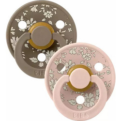 BIBS x Liberty Colour Πιπίλες Καουτσούκ 6m+ Capel Blush Mix 2τμχ