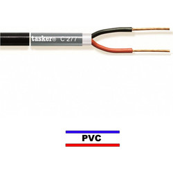TASKER C277 PVC 2X4 Εύκαμπτο Καλώδιο Ηχείου 2x4mm, Μαύρο (Κουλ. 100m)
