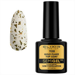 Elixir Semigel 1128 Top Coat Ημιμόνιμο Βερνίκι Νυχιών