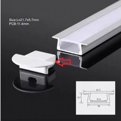 Home Lighting SE-PC-15 PC ROB FOR ALUMINIUM PROFILES 15,5*5,9MM PRICE PER METER (77-50572 AND 77-50573 77-50574