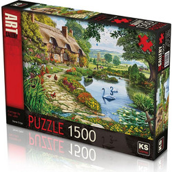 Puzzle JUNIOR Garden Lake 1500 Κομμάτια