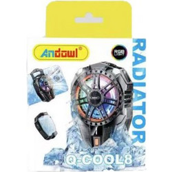 Andowl Ανεμιστηράκι Κινητού με RGB Φωτισμό Q-COOL8