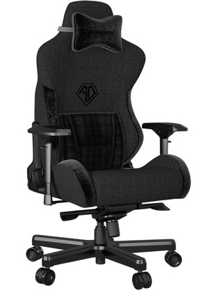 Anda Seat T-PRO II Καρέκλα Gaming Υφασμάτινη με Ρυθμιζόμενα Μπράτσα Μαύρη