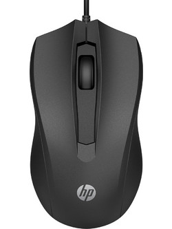 HP 100 Ενσύρματο Ποντίκι Black 6VY96AA