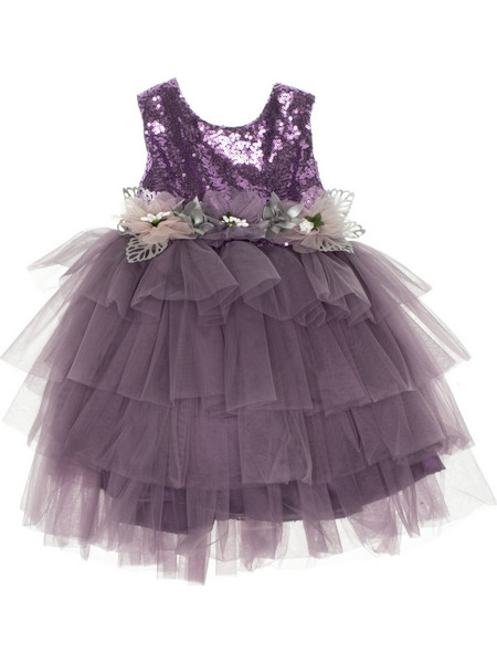 Miss Pretty παρανυφικό και βαπτιστικό φόρεμα Purple Elegance