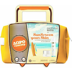Medisei Panthenol Extra Sunscreen Your Skin Diaphanous SPF30 50ml & Face & Eye Cream 50ml + Νεσεσέρ