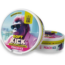 AK Soft Kick Peach Ice Nicotine Pouches Regular Light 10mg