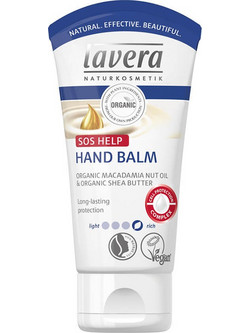 Lavera SOS Help Organic Macadamia Oil & Shea Butter Hand Balsam Ενυδατική & Αναπλαστική Κρέμα Χεριών 50ml