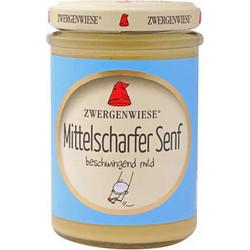 Μουστάρδα Ημικαυτερή βιολογική ZWERGENWIESE 160ml - Zwergenwiese