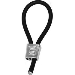 ElectraStim Prestige Adjustable Cock Ring Ρυθμιζόμενο Ελαστικό Δαχτυλίδι Πέους & Όρχεων Σιλικόνης 6.5cm Μαύρο Ασημί
