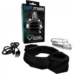 Bathmate Hydrovibe Hydrotherapy Ring Δαχτυλίδι Πέους Σιλικόνης με Δόνηση Μαύρο