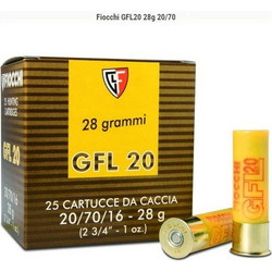 Fiocchi GFL20 Φυσίγγια Συγκέντρωσης 20Cal 70mm 28gr 25τμχ