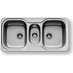 Pyramis Space Mini Ένθετος Νεροχύτης Inox 96X48cm