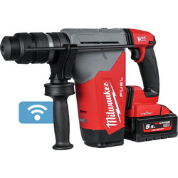 Milwaukee M18 ONEFHPX-552X Περιστροφικό Σκαπτικό Πιστολέτο Μπαταρίας με 2 Μπαταρίες και SDS Plus