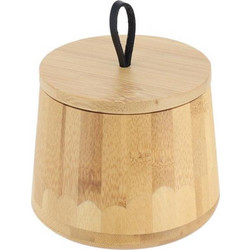 Δοχείο bamboo με καπάκι Φ11 Η18cm