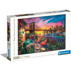 Puzzle Clementoni Manhattan Balcony Sunset 3000 Κομμάτια