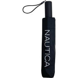 Nautica 6668 Αυτόματη open-close Αντιανεμική Ομπρέλα Βροχής Σπαστή Μαύρη