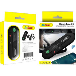 Σύστημα Bluetooth Handsfree Αυτοκινήτου για το Αλεξήλιο Andowl Q-324 Μαύρο