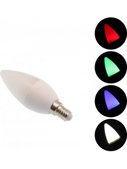 Λάμπα LED E14 RGBW 5W 220V Smart Bulb 10.9 x 3.8cm OEM