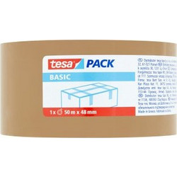 TESA ΤΑΙΝΙΑ ΣΥΣΚΕΥΑΣΙΑΣ ΚΑΦΕ 50 m x 48 mm BASIC 58573-00000-00