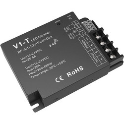LED Controller Dimmer 12-24V DC για Μονόχρωμη Ταινία LED Μαύρο 10016301 O-O