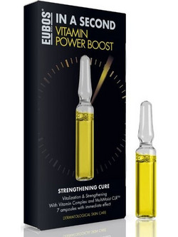Eubos In A Second Vitamin Power Boost Ενυδατικό Serum Προσώπου με Βιταμίνη E 7x2ml