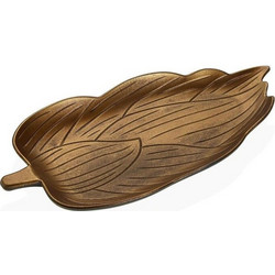 Κεντρικό Τραπεζιού Versa Χρυσό Ξύλο MDF Φύλλο 18,5 x 3 x 39,5 cm
