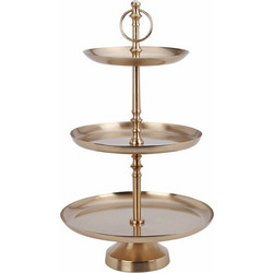Εταζέρα με 3 επίπεδα χρυσό χρ.50cm HE601 - Homeguru - HE601