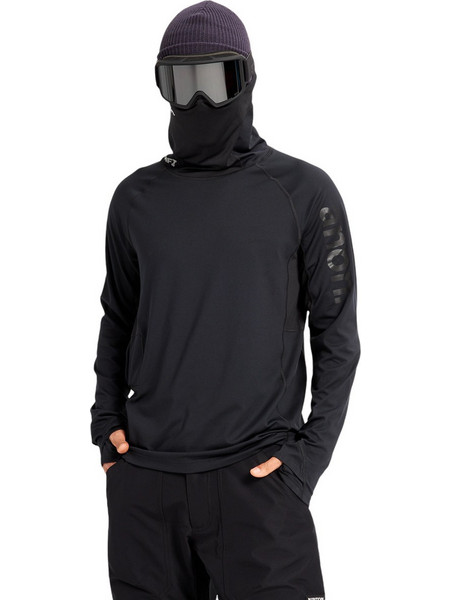 ANON MFI LTWT LS CLAVA T-SHIRT - 22939100-1 BLACK