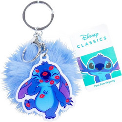 Μπρελόκ Stitch Λίλο - Στιτς Μπλε Pompom 5cm Disney