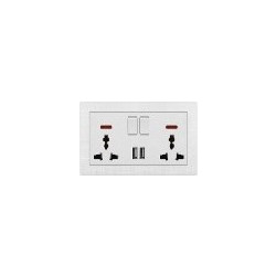ΔΙΠΛΗ ΠΡΙΖΑ ΜΕ 2 ΘΥΡΕΣ USB EP-50762
