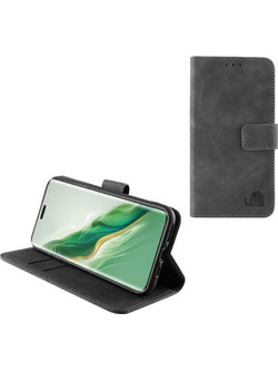 Lime Essential Magnet Book Stand Clip Θήκη (Honor Magic 6 Pro 5G) Grey