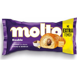 Molto Κρουασάν Double Κακάο Βανίλια 98gr