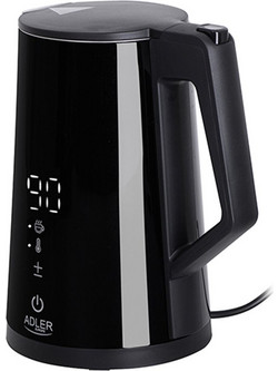 Adler AD-1345 Βραστήρας 1.7lt 2200W με Ρύθμιση Θερμοκρασίας Μαύρος