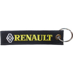 Υφασμάτινο μπρελόκ RENAULT με κέντημα FLAT