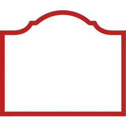 Place Cards Red Arch Caspari (8 Tεμάχια)