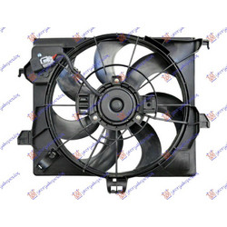 Βεντιλατερ Ψυγειου Κομπλε Πετρελαιο (390mm) (3PIN) (ΤΥΠΟΥ DOOWON) Hyundai Accent 11-14 (EXPORT TYPE) - 377006445