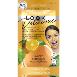 Eveline Look Delicious Energizing Orange & Lemon Κρεμώδης Μάσκα Προσώπου για Καθαρισμό 10ml
