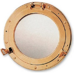 Φινιστρίνι Καθρέπτης 205mm- Ορειχάλκινος