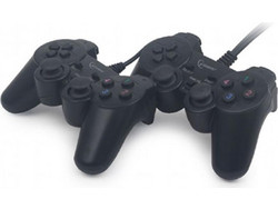 Gembird JPD-UB2-01 Double Wired Controller PC Black