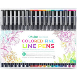 Μαρκαδοράκια σχεδίου Ohuhu Hana Highway Fineliner Set 18τμχ. 80600-54