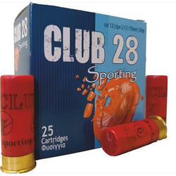 Kirgias Club 28 Sporting Φυσίγγια Συγκέντρωσης 12Cal 70mm 28gr 25τμχ